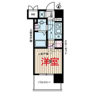 ヴェルステージ川崎【7階】の間取り