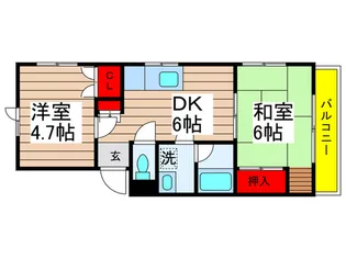 コンチェルトハイム【2階】の間取り