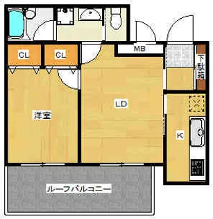 ラミアール赤坂【8階】の間取り