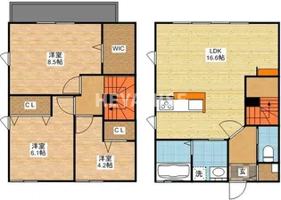 カーサSの間取り