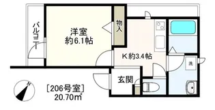CASA MURADA【2階】の間取り