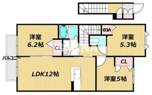 ラ・ヴィータ金岡西町 壱番館【2階】の間取り