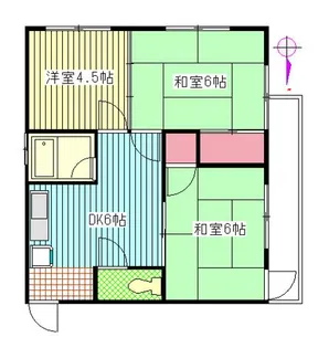 吉田アパート【2階】の間取り
