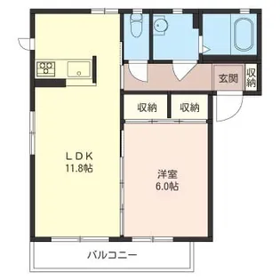 プリマクラッセ【1階】の間取り