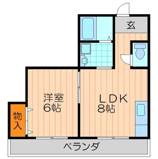シャロン・ド・ビブレ【4階】の間取り