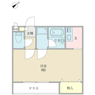 アネシス中川【1階】の間取り