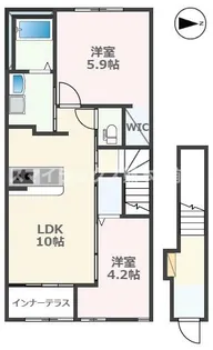 グランディール ルリアン【2階】の間取り