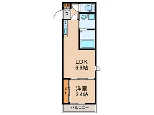 スペリオーレ桜【1階】の間取り