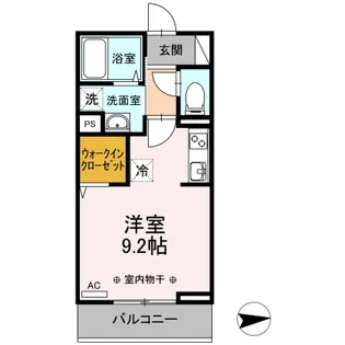 バレンタインハウス温泉町【3階】の間取り