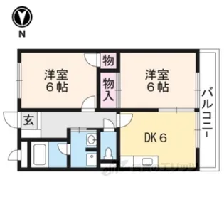 ロザージュ2【1階】の間取り