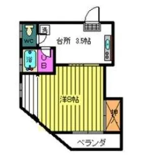 サンレモA【1階】の間取り