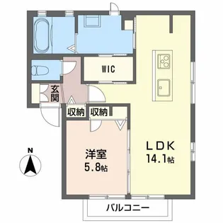 リベール C【2階】の間取り