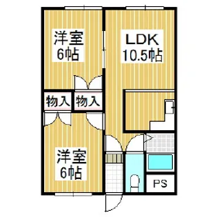 プレミアムバリューバンク美園【5階】の間取り