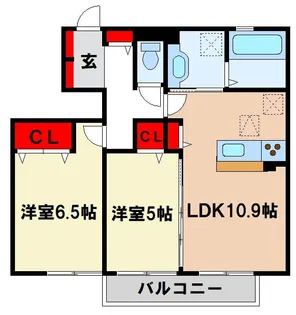 ル・シエル【1階】の間取り