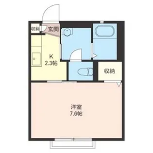 シャルマン反町【1階】の間取り