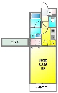ハイツけやき七番館【3階】の間取り