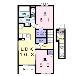 ノール・ボヌール【2階】の間取り