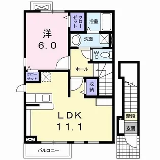 white hills【2階】の間取り