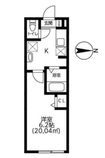 ブラン堀切菖蒲園【1階】の間取り