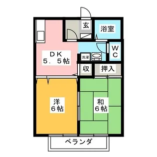 フローラA棟【1階】の間取り
