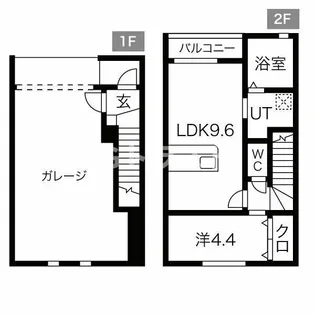 ensoleille(アンソレイユ)K棟の間取り