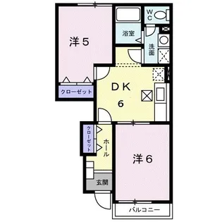 セイバリーハイツ【1階】の間取り