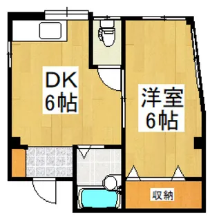 ハイツ長田II【3階】の間取り