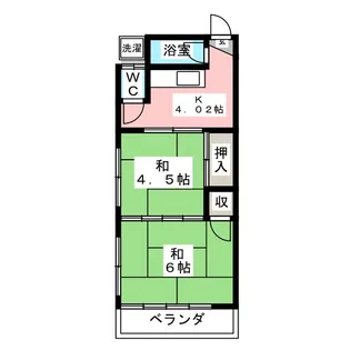第二野島荘【2階】の間取り
