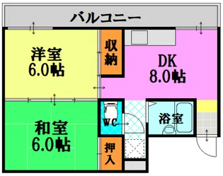 坪石ビル【4階】の間取り