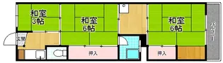 ビレッジハウス私部【4階】の間取り