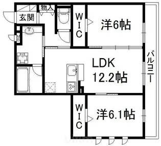 マジェスティサザン1【3階】の間取り