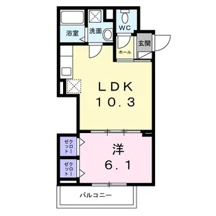 ヒカルサ此花通酉島【3階】の間取り
