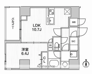 Weave Base-UENO NORTH【3階】の間取り