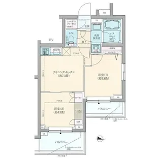 ロアール東向島【4階】の間取り