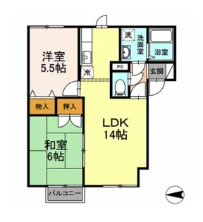 アーバンサイトB【1階】の間取り