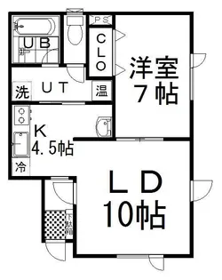 ハイツウイル【1階】の間取り