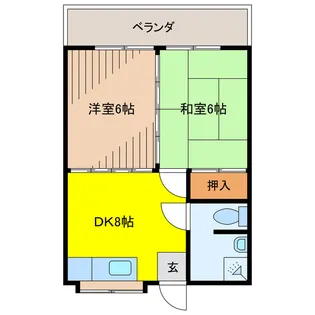 コーポ島袋【2階】の間取り
