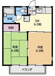ライトコート市川【2階】の間取り