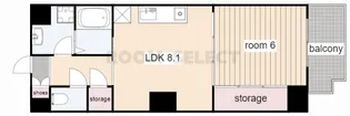 センチュリーパーク千年2番館(S)【10階】の間取り