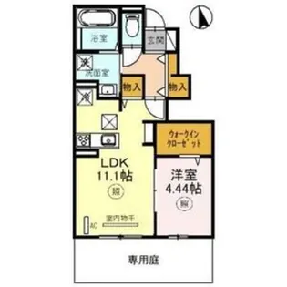 リバーサイドテラス【1階】の間取り
