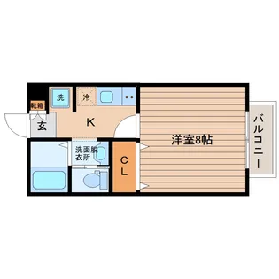 旭ビュー【1階】の間取り
