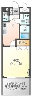 カーサ フェリーチェ【1階】の間取り