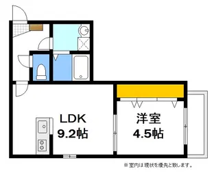 リタリッチ五番館【1階】の間取り