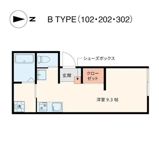 MAISON PETIT RENARD【1階】の間取り