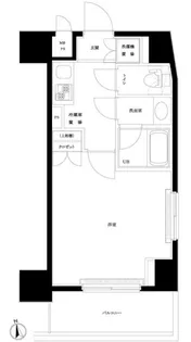 ルーブル王子【7階】の間取り