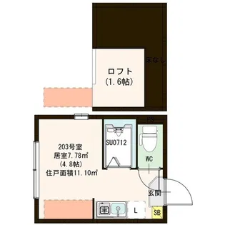 ハーモニーテラス イースト【2階】の間取り