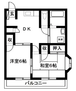 メゾンプラネット【1階】の間取り