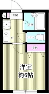 チェスナッツ戸越【1階】の間取り