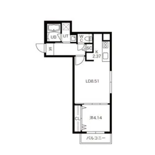 BPRレジデンス二十四軒【5階】の間取り