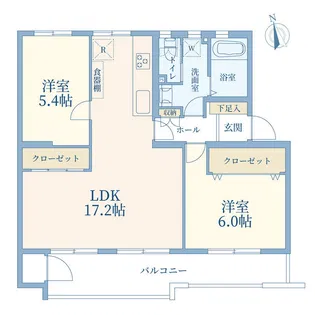 たまプラーザ団地 2街区2号棟【3階】の間取り